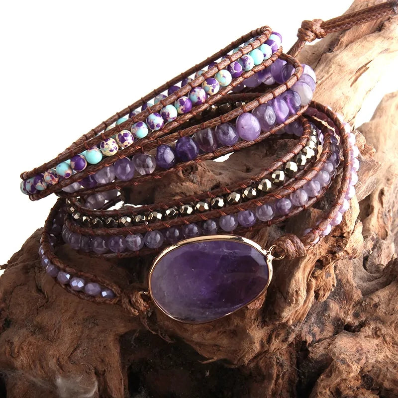 Bracelet Bohême en pierres naturelles