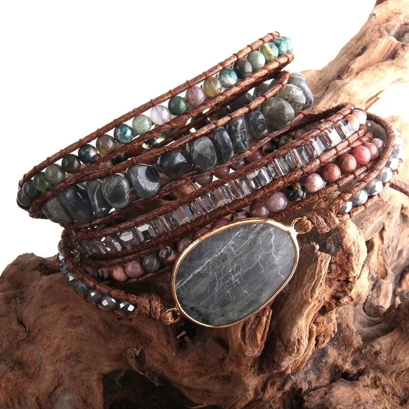 Bracelet Bohême en pierres naturelles